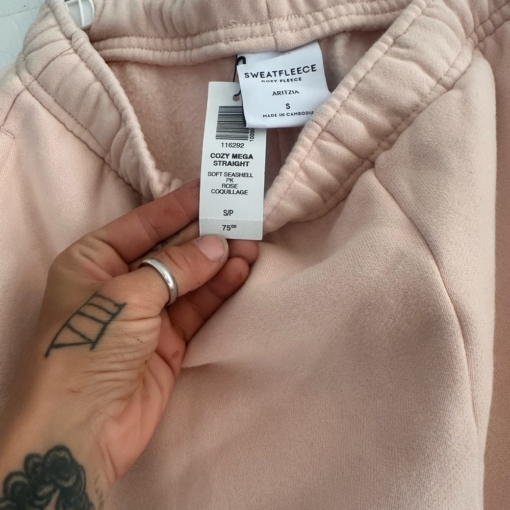 Tna fleece track pants new with tags